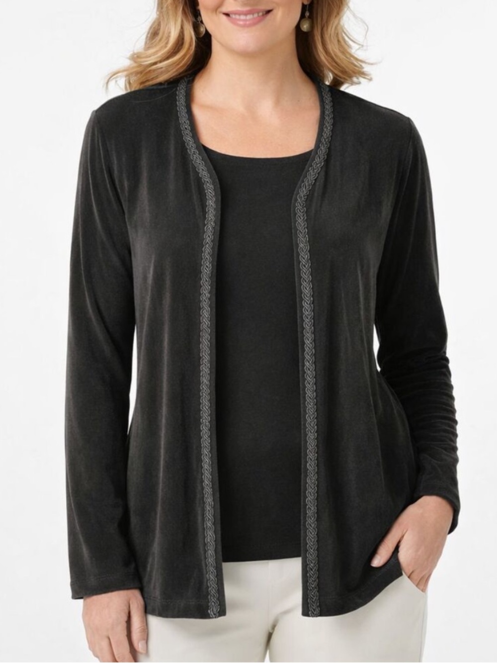 Chico's Black Cardigan Sweater
